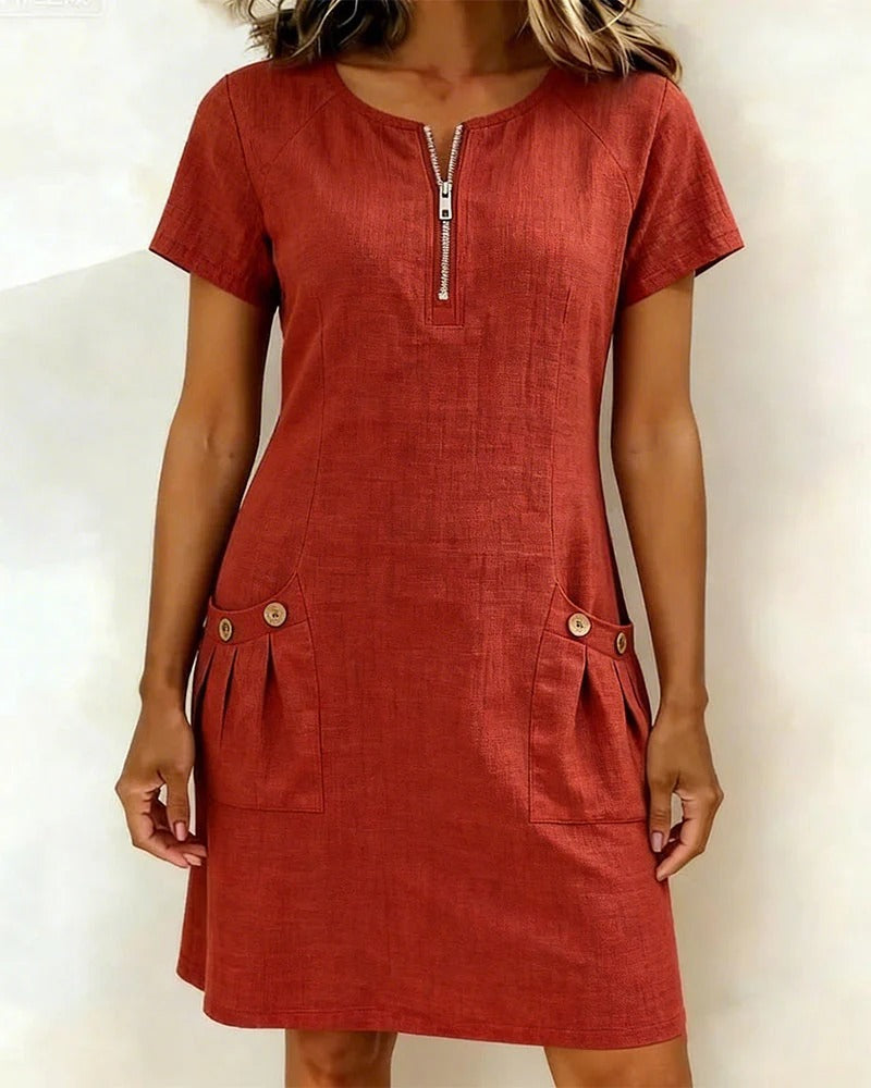 AMMstudio/Vestido de algodón veraniego