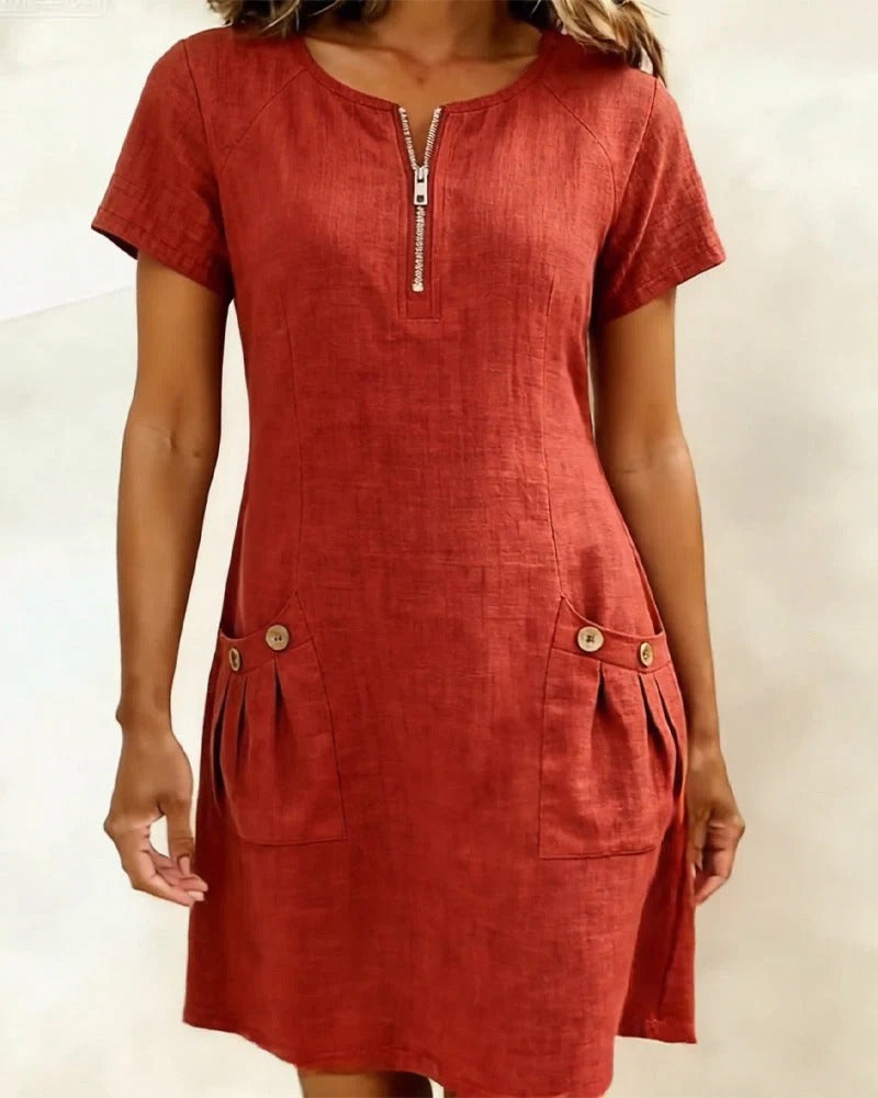 AMMstudio/Vestido de algodón veraniego