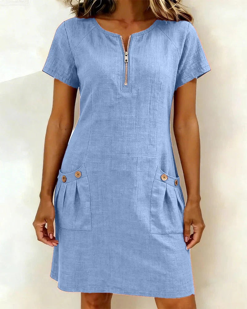 AMMstudio/Vestido de algodón veraniego